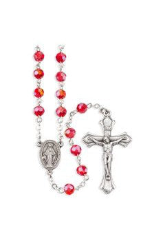 Birthstone Rosary 6 MM - (Jan-Dec) - TAH245-Inspirational Gifts-Hirten-January-Michigan Church Supply