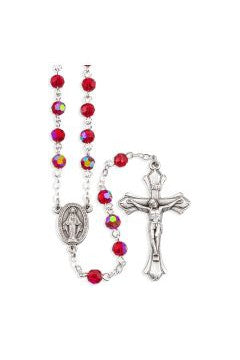 Birthstone Rosary 6 MM - (Jan-Dec) - TAH245-Inspirational Gifts-Hirten-January-Michigan Church Supply