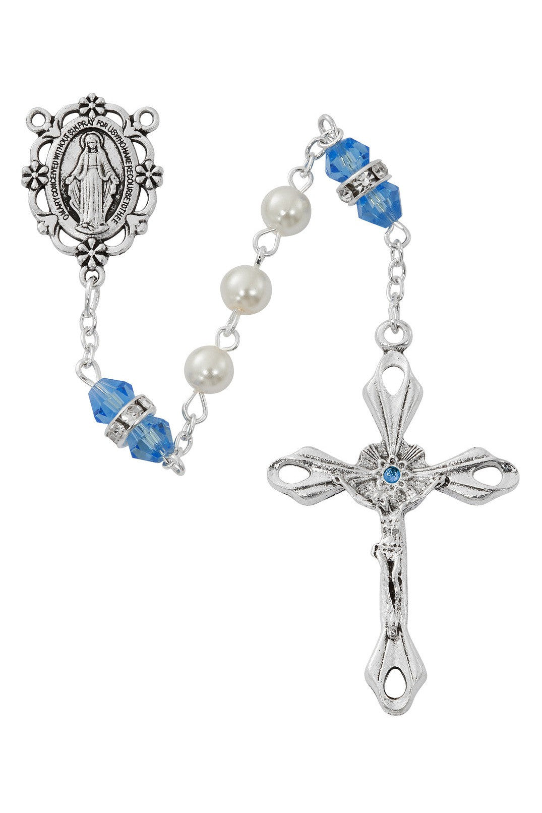 Birthstone Rosary - UZR917-Inspirational Gifts-McVan-December-Michigan Church Supply