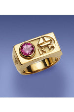 Bishop's Amethyst and 14k Gold Ring - DO4375-Church Life-MCS-DO-7-Michigan Church Supply