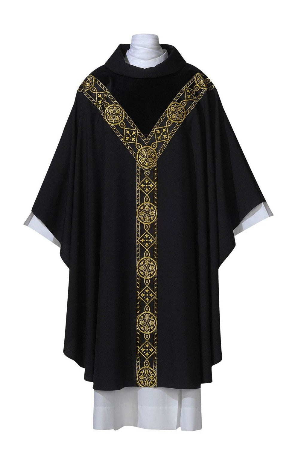 Black Chasuble - JG102-0325BLK-Church Life-Arte/Grosse-Michigan Church Supply