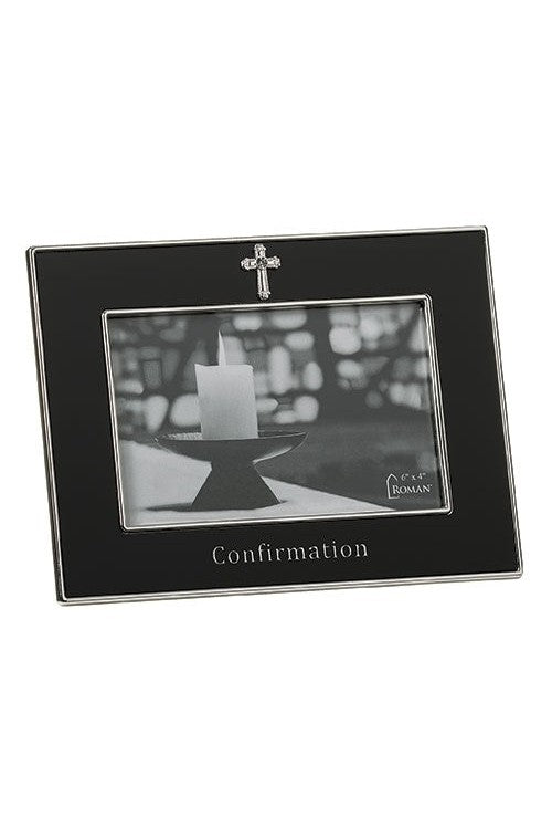 Black Confirmation Frame for 4 x 6" Photo - LI19698-Inspirational Gifts-Roman, Inc-Michigan Church Supply