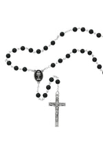 Black Onyx Communion Rosary - UZR676B-Inspirational Gifts-McVan-Michigan Church Supply