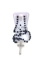 Black Onyx Rosary - WOSR4008JC-Inspirational Gifts-Singer-Michigan Church Supply