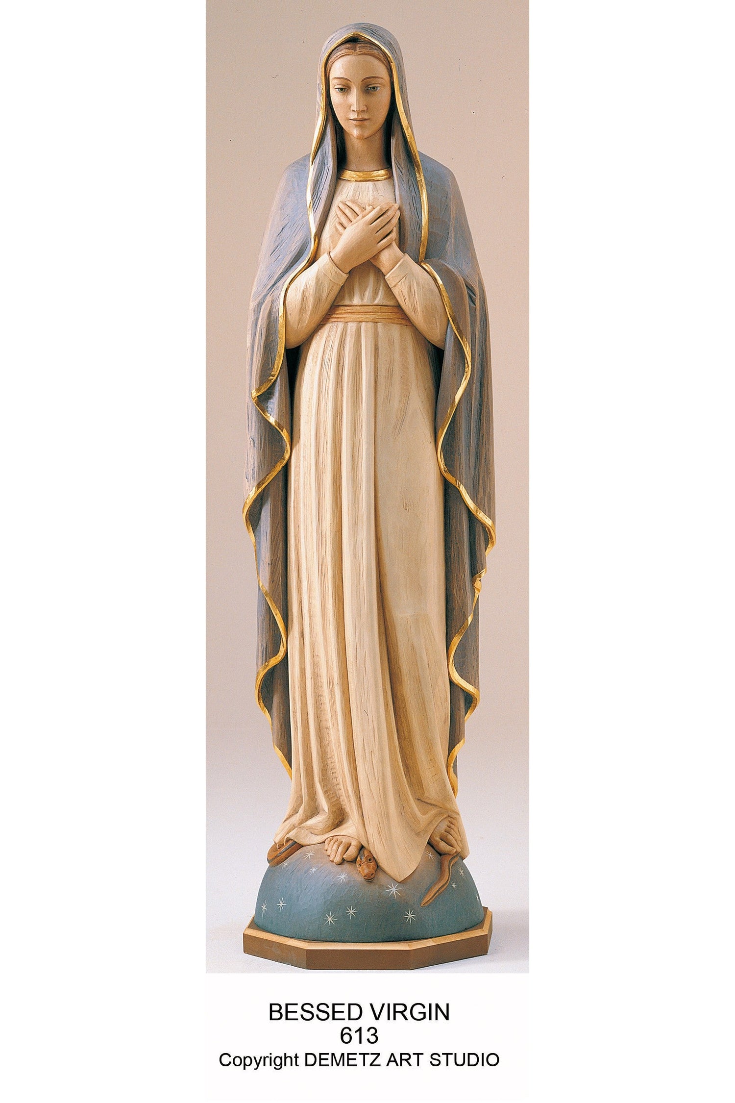 Blessed Virgin - HD613-Church Life-Demetz-30"-Michigan Church Supply