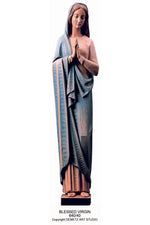 Blessed Virgin - HD64040-Church Life-Demetz-Linden Wood 30"-Michigan Church Supply