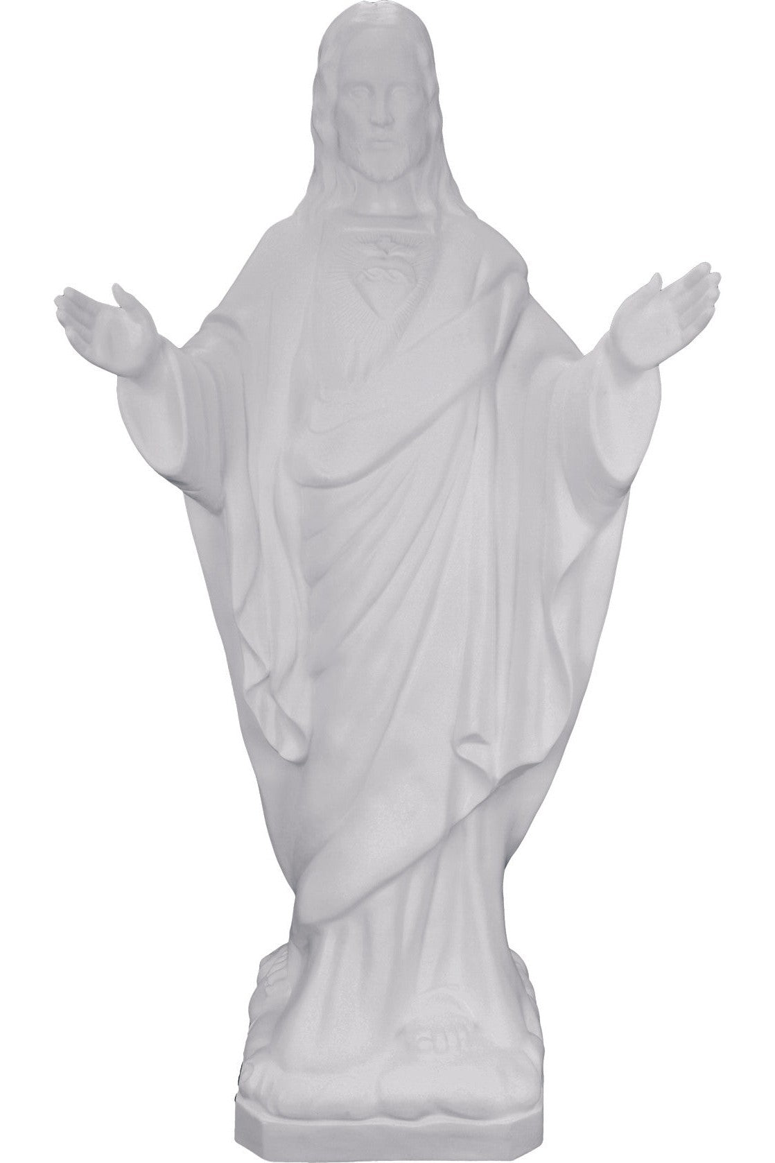 Blessing Sacred Heart of Jesus WJSA2415C-Inspirational Gifts-Space Age Plastics-White-Michigan Church Supply