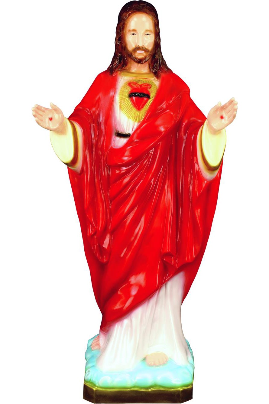 Blessing Sacred Heart of Jesus WJSA2415C-Inspirational Gifts-Space Age Plastics-Colored-Michigan Church Supply