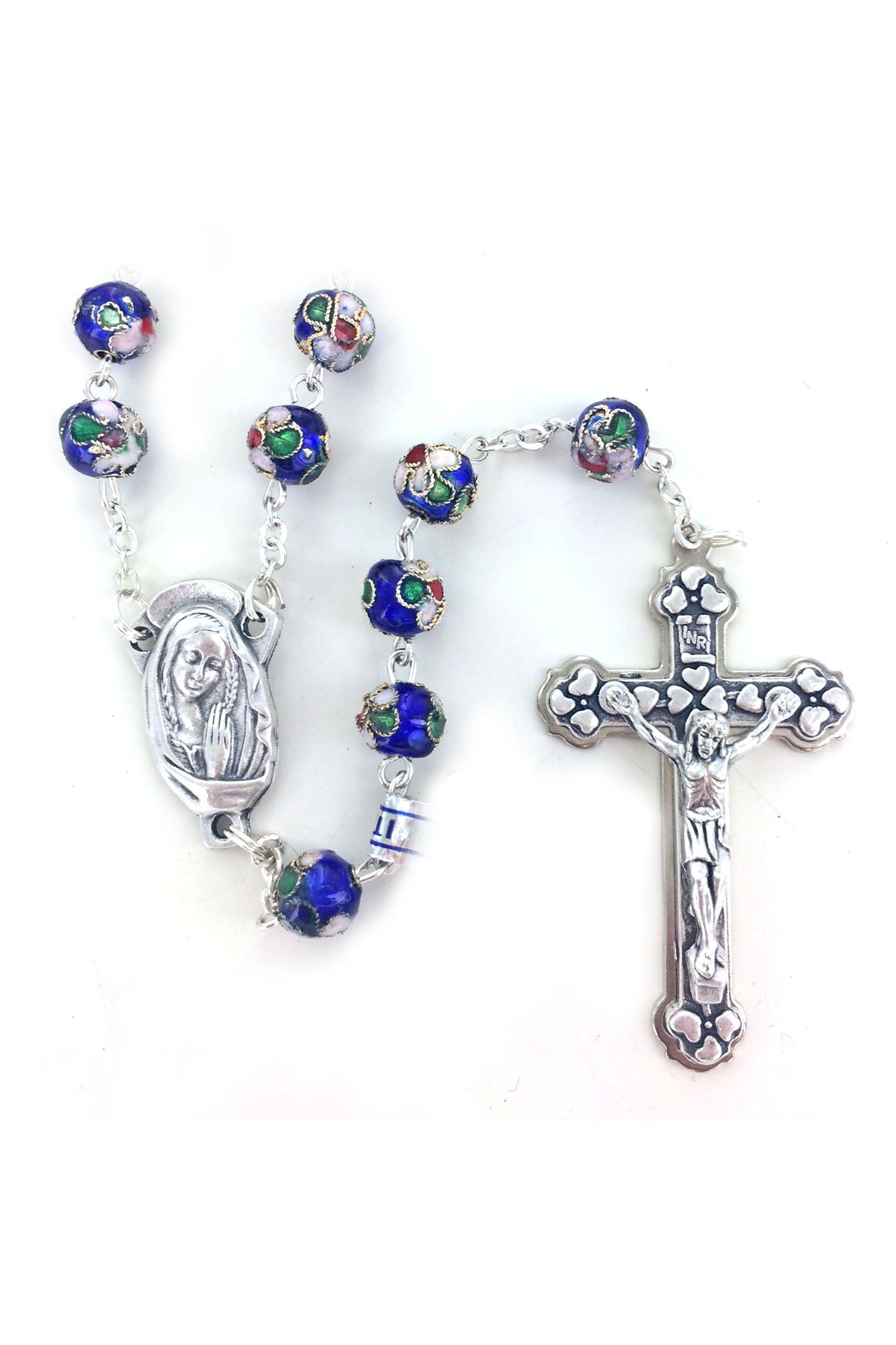 Blue Cloisonne Rosary - WOSR3998BLJC-Inspirational Gifts-Singer-Michigan Church Supply