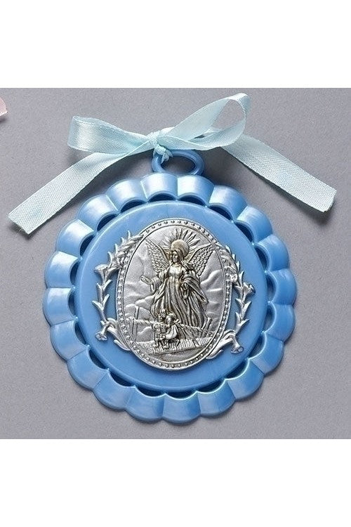 Blue Cradle Medal - LI43082-Inspirational Gifts-Roman, Inc-Michigan Church Supply