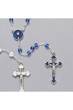 Blue Glass Bead Style Rosary - Boy - LI62155-Inspirational Gifts-Roman, Inc-Michigan Church Supply