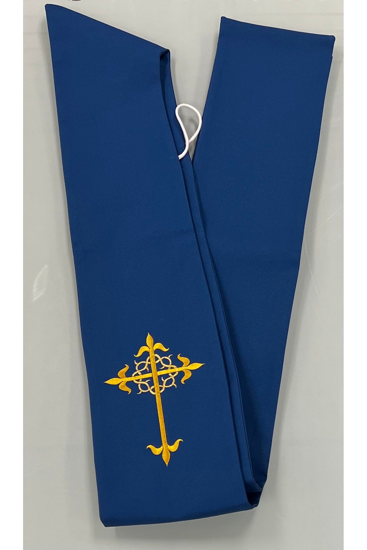 Blue Overlay Stole - SL2023STOLEB-Church Life-Beau Veste-Michigan Church Supply