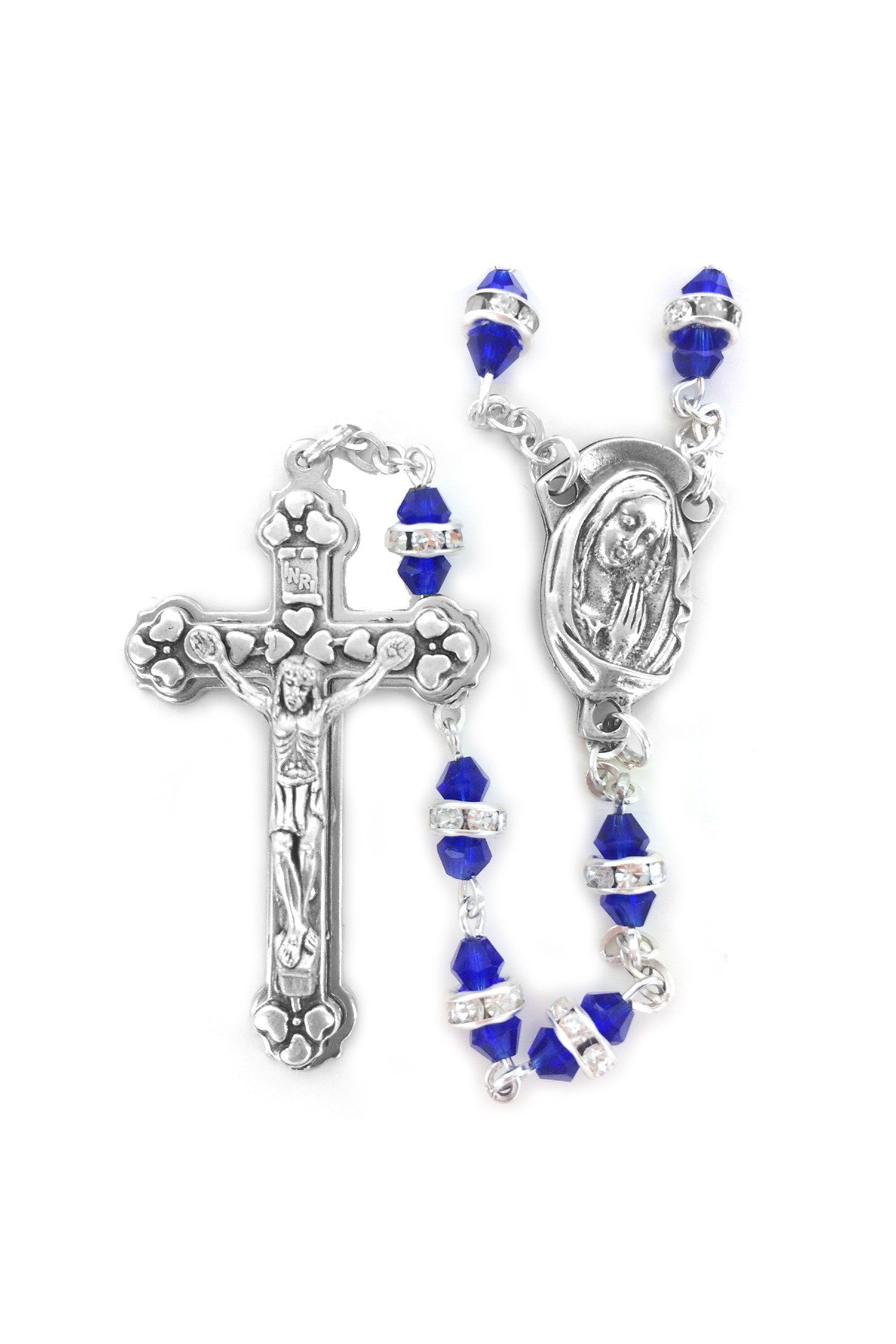 Blue Rosary - WOSR4033BLJC-Inspirational Gifts-Singer-Michigan Church Supply