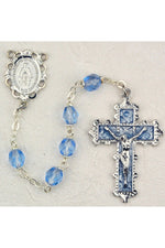 Blue Zircon Rosary - UZ879zrkf-Inspirational Gifts-McVan-Michigan Church Supply