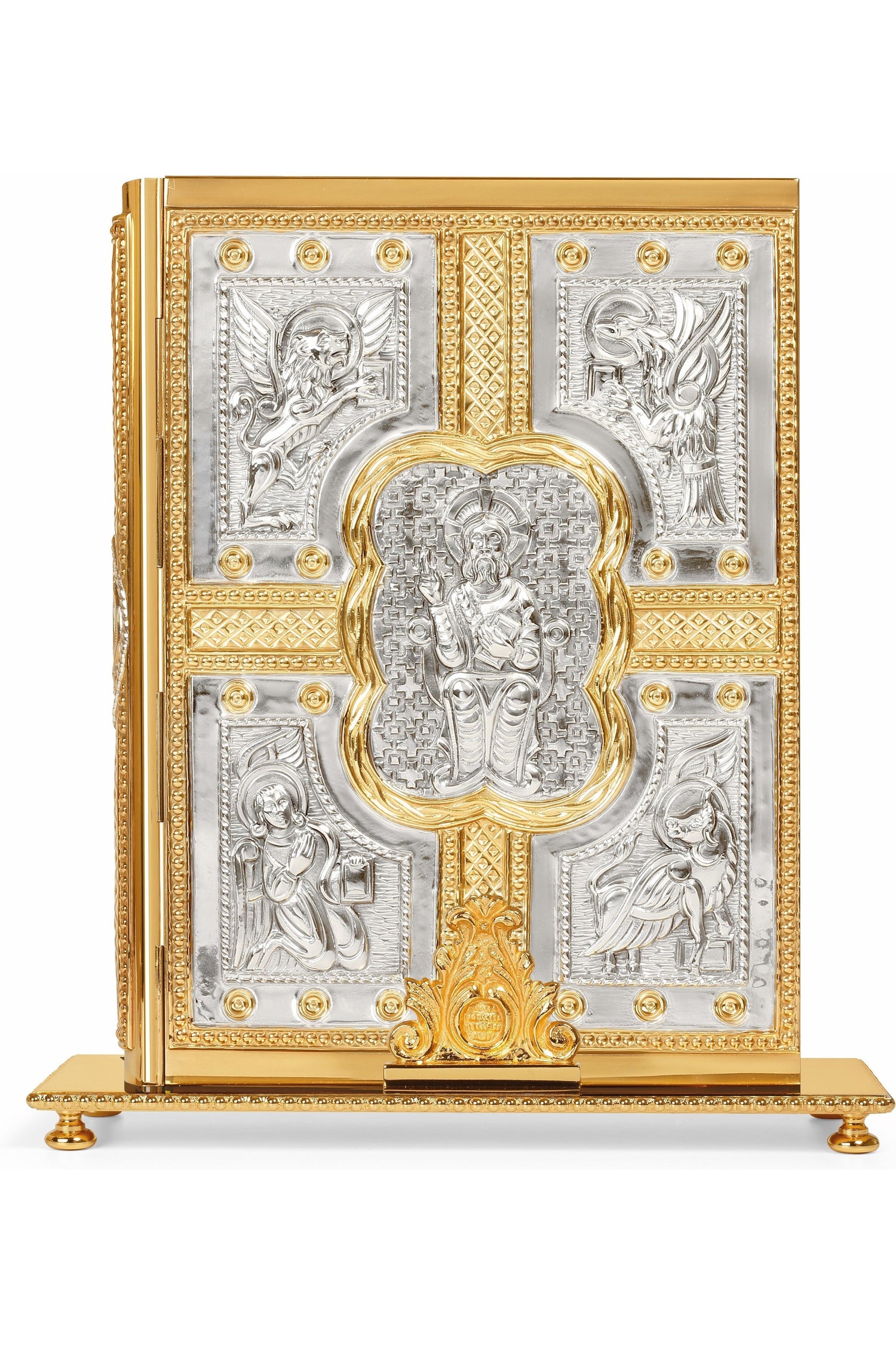 Book of The Gospel Stand - EW6100-Church Life-Molina/Artistic Silver-Brass Silver Plated-Michigan Church Supply