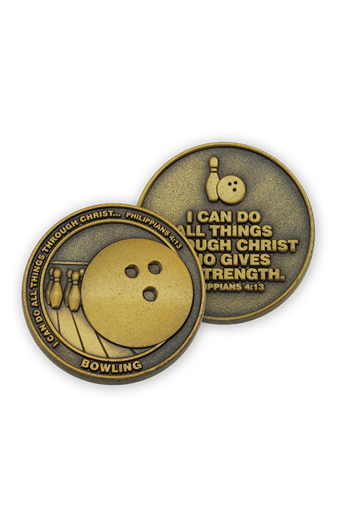 Bowling Team Coins - FRSPORTS10-4-Inspirational Gifts-Logos Trading Post-Michigan Church Supply