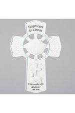 Boy Baptism Wall Cross - LI42698-Inspirational Gifts-Roman, Inc-Michigan Church Supply