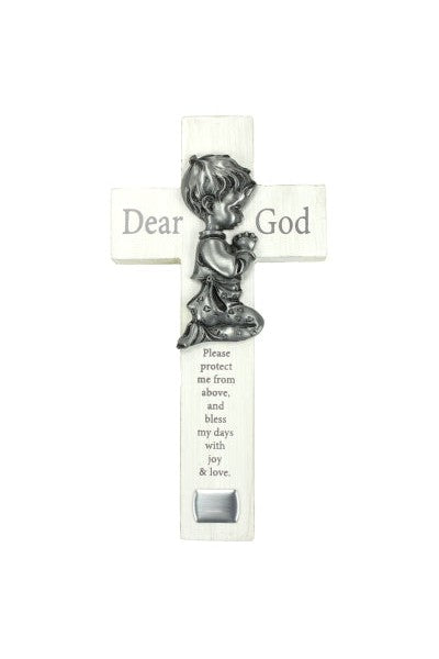 Boy Bedtime Blessing Cross - GEWC375B-Inspirational Gifts-Cathedral Art Medal and CA Gifts-Michigan Church Supply