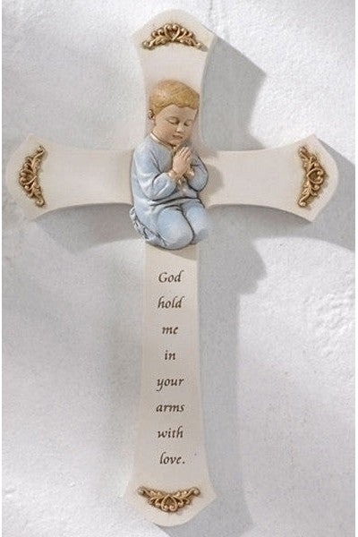 Boy Prayer Cross - LI62158-Inspirational Gifts-Roman, Inc-Michigan Church Supply