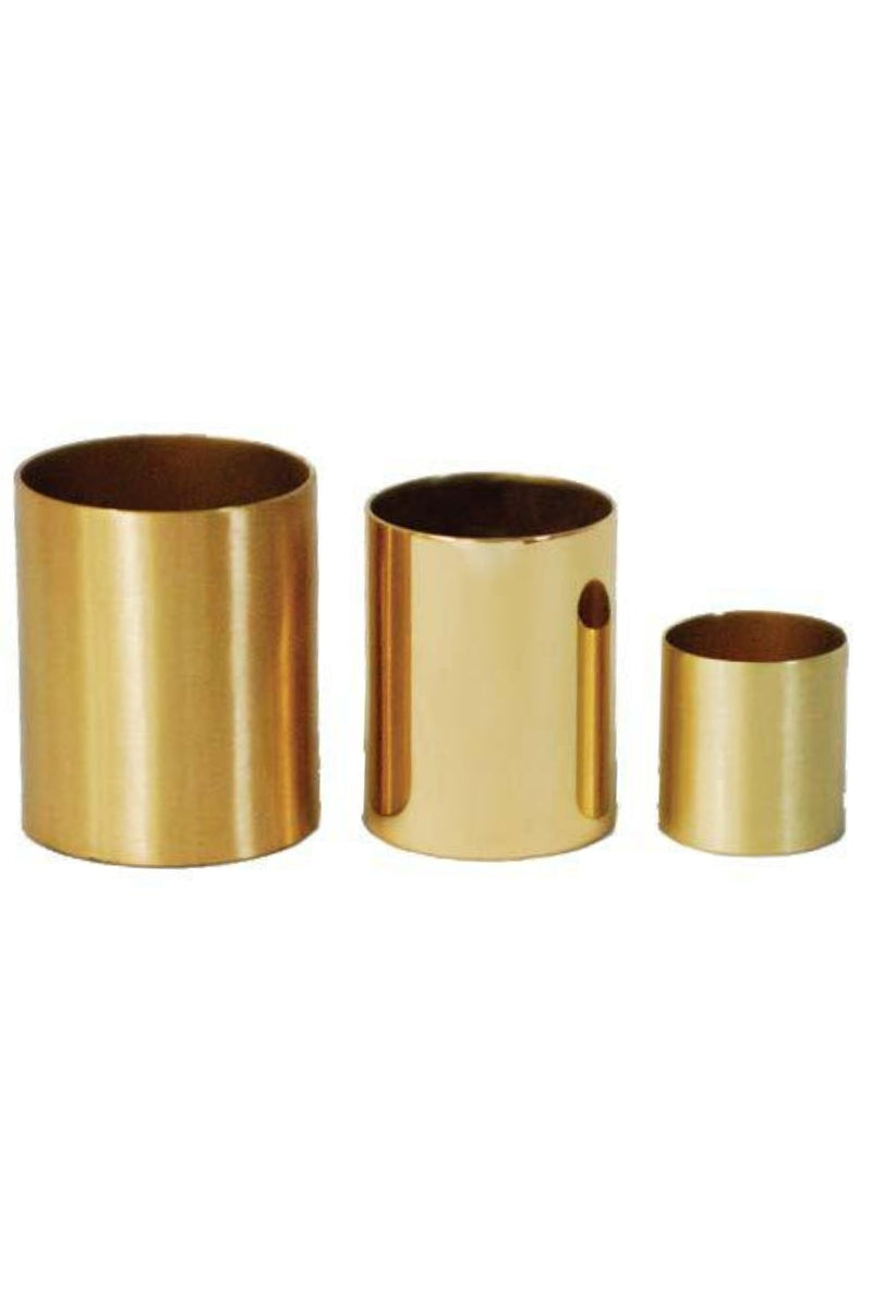 Brass Candle Sockets-Church Life-MCS-DO-All Purpose Without Base-High Polish-Michigan Church Supply