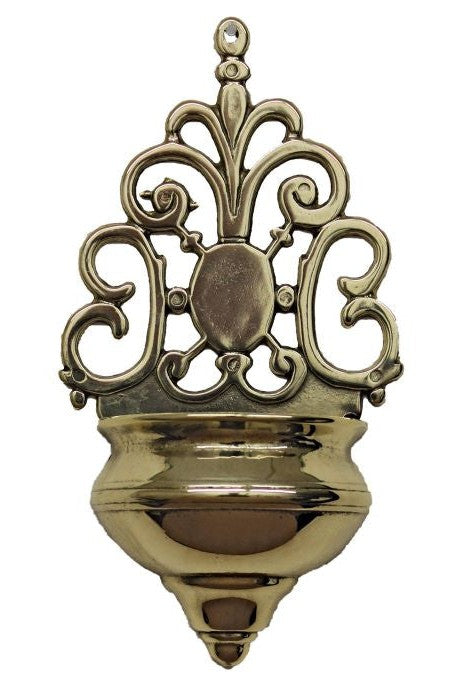 Brass Holy Water Font - ZW300L-Inspirational Gifts-Goldscheider of Vienna-Michigan Church Supply