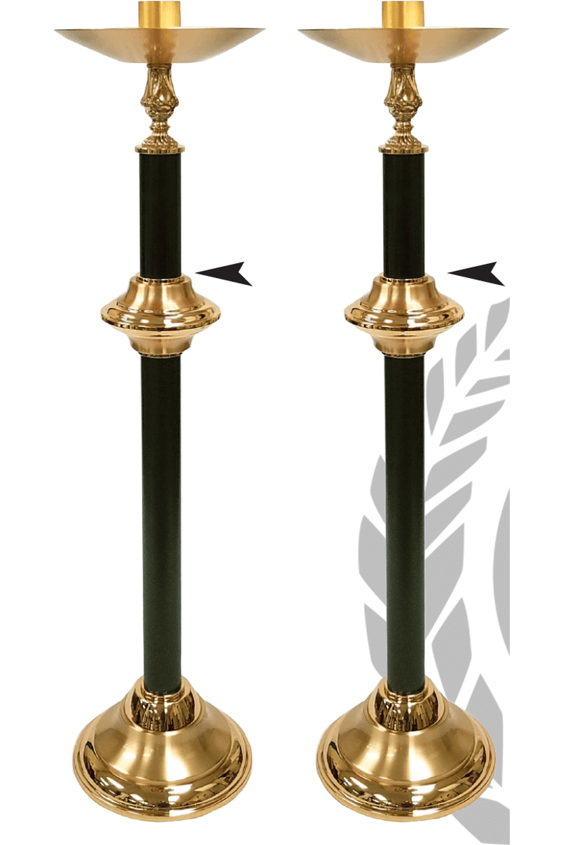 Brass Processional Candlesticks - DO2922-Church Life-MCS-DO-Michigan Church Supply