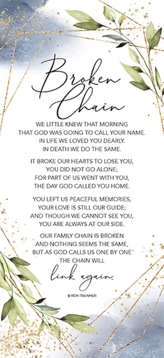 Broken Chain Plaque- AH150763-Inspirational Gifts-Anchor Distributors-Michigan Church Supply