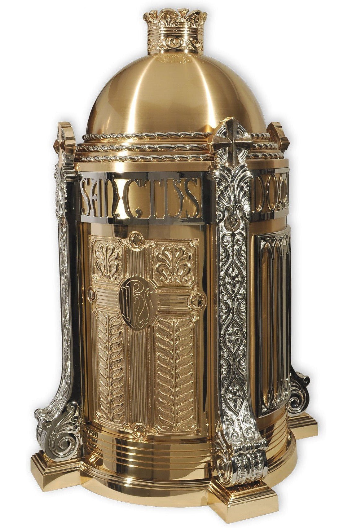 Bronze Tabernacle - QF91TAB35-Church Life-Empire Bronze-High Polish Finish-With Dome QF91TA35-WDHP-Michigan Church Supply