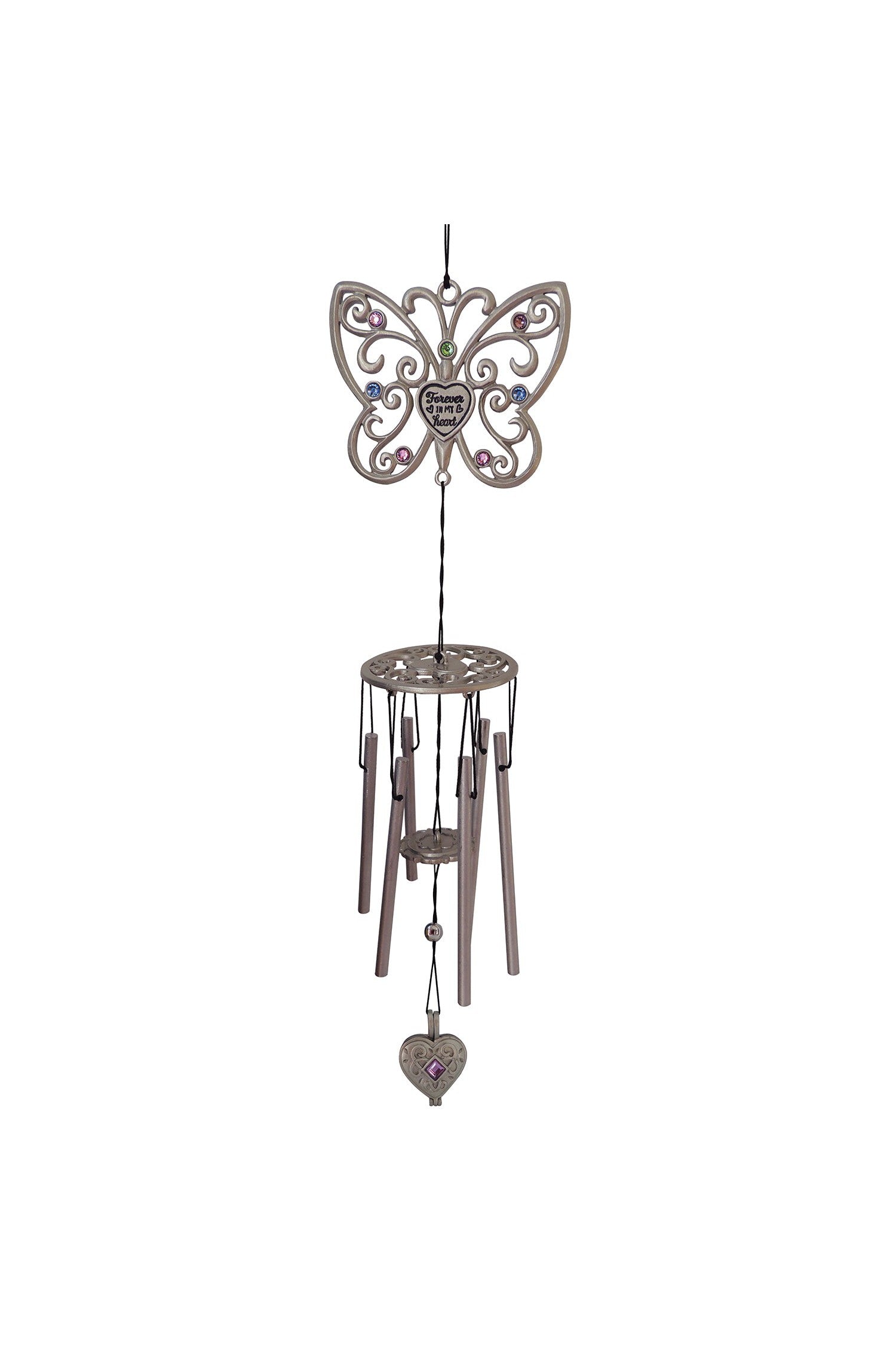 Butterfly Wind Chime - GEGW136-Inspirational Gifts-Cathedral Art Medal and CA Gifts-Michigan Church Supply