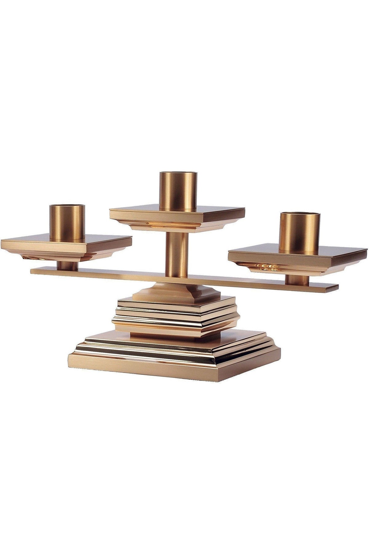 Candelabra - QF11ACL20-3-Church Life-Empire Bronze-3 Lite Width 15 1/2"-Michigan Church Supply