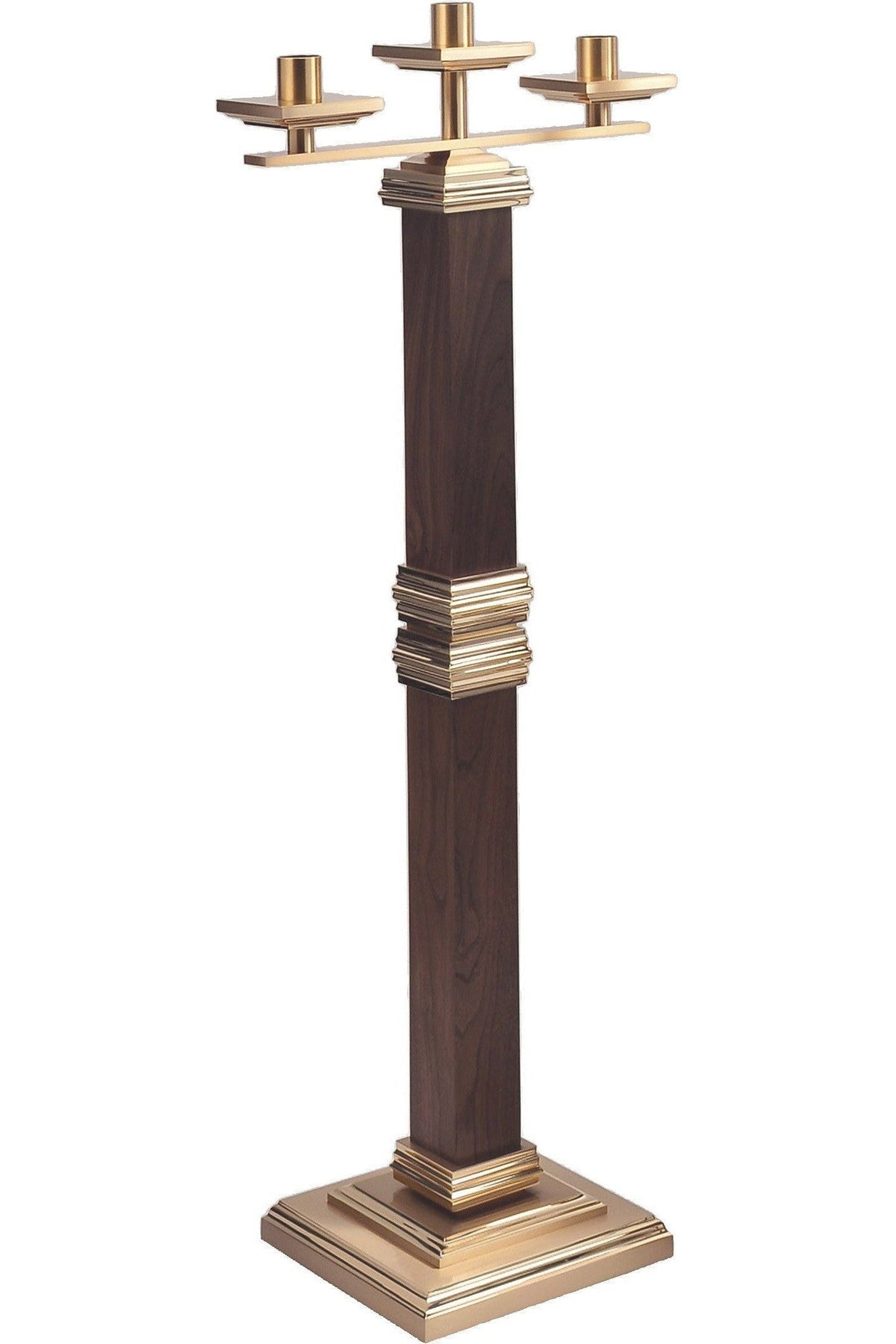 Candelabra - QF11FCL20-Church Life-Empire Bronze-3 Lite Wood-Michigan Church Supply