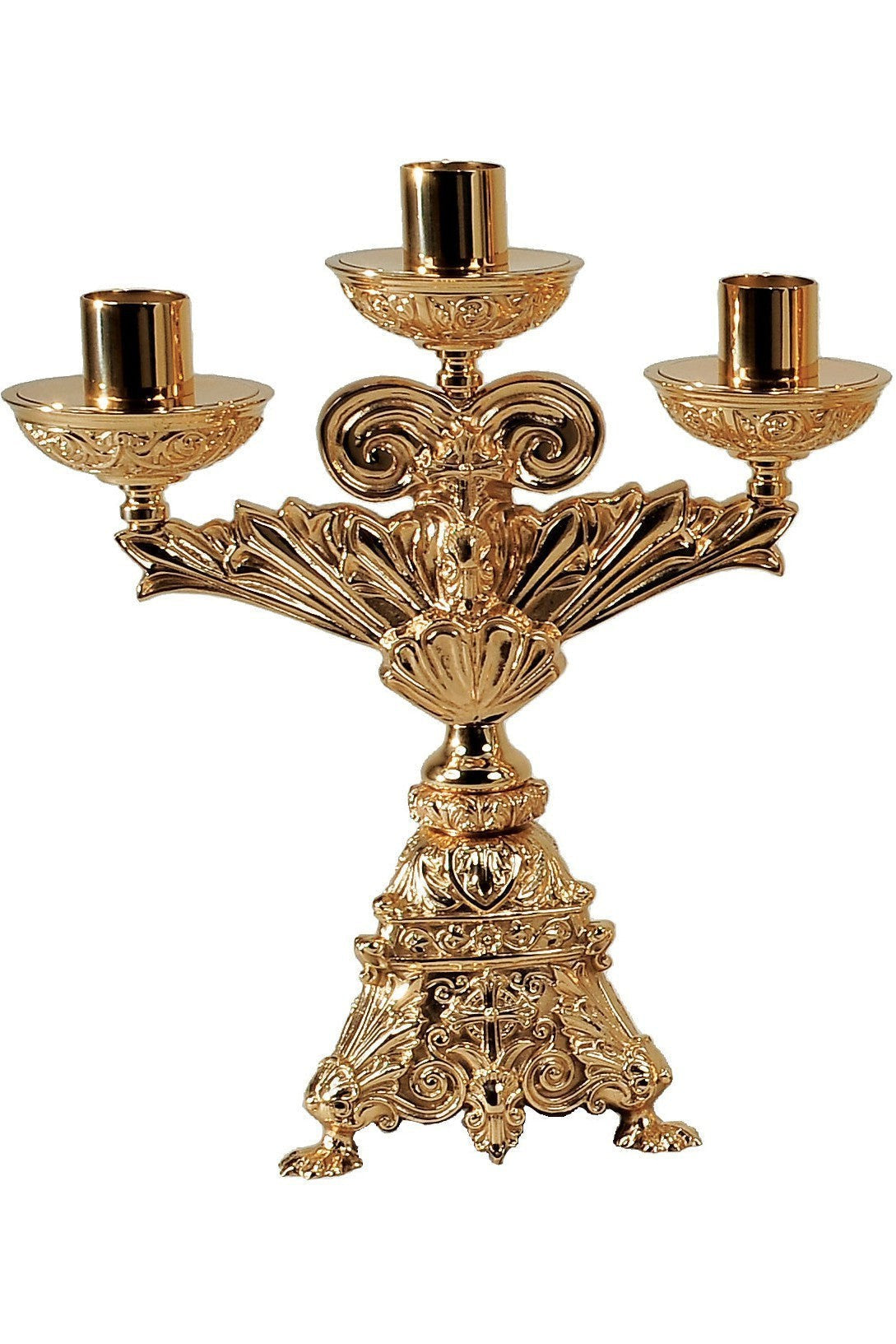 Candelabra - QF21ACL80-Church Life-Empire Bronze-3 Lite Combination-Michigan Church Supply