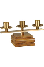 Candelabra - QF28ACL28-Church Life-Empire Bronze-3 Lite Width 14"-Michigan Church Supply