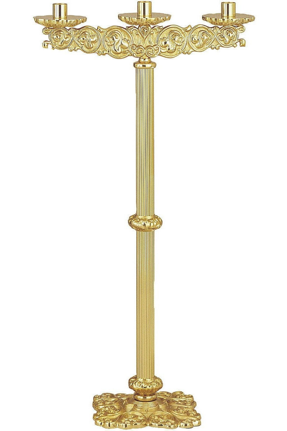 Candelabra - QF61FCL93-Church Life-Empire Bronze-3 Lite-Michigan Church Supply