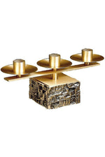 Candelabra - QF63ACL51-Church Life-Empire Bronze-3 Lite Satin-Michigan Church Supply