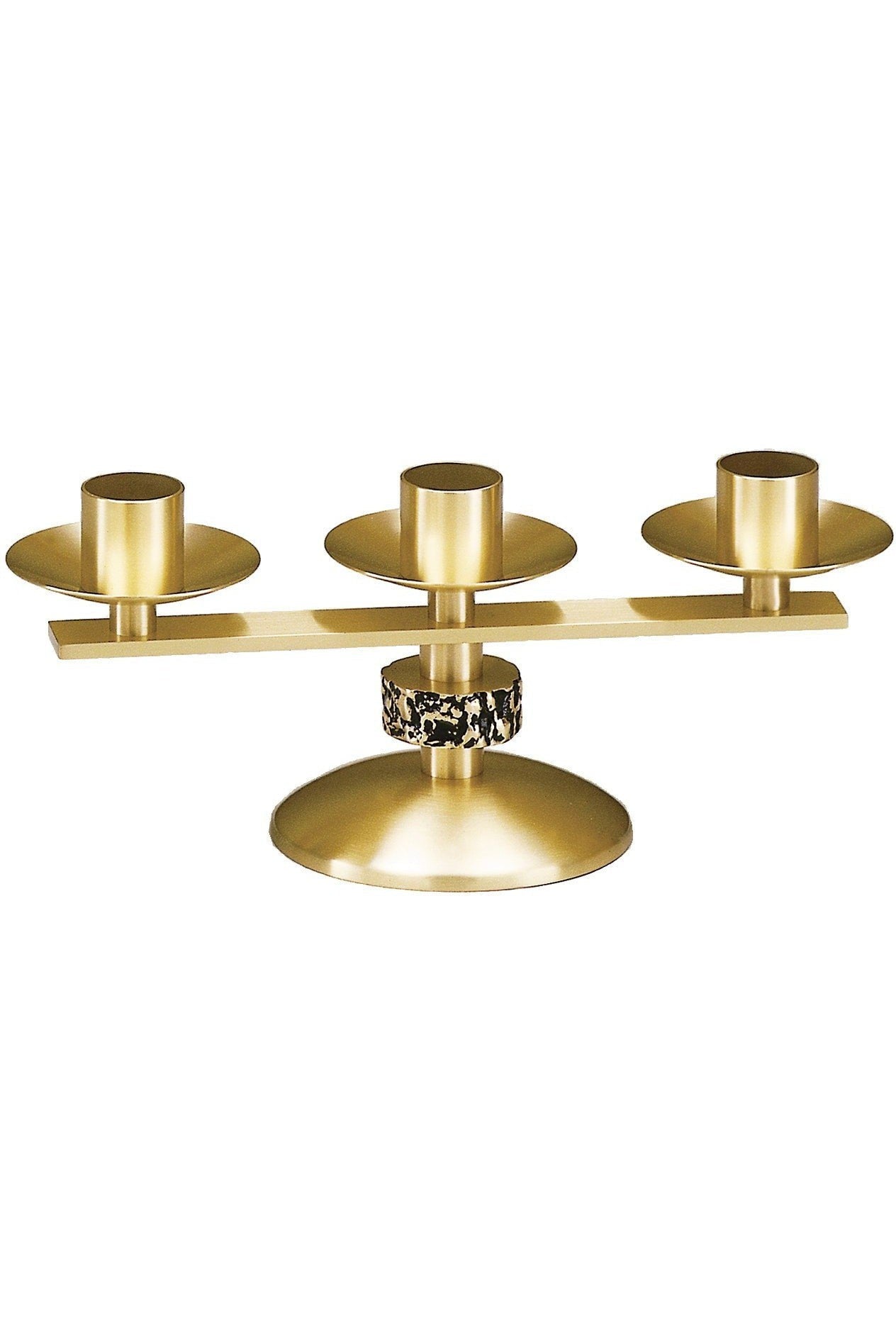 Candelabra - QF64ACL97-Church Life-Empire Bronze-3 Lite Satin-Michigan Church Supply