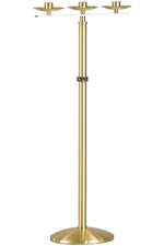 Candelabra - QF64FCL97-Church Life-Empire Bronze-3 Lite Satin-Michigan Church Supply