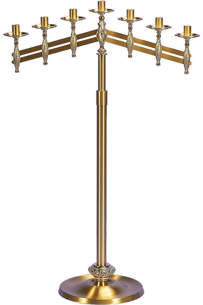 Candelabra - QF70FCL20-A-Church Life-Empire Bronze-3 Lite Combination-Michigan Church Supply