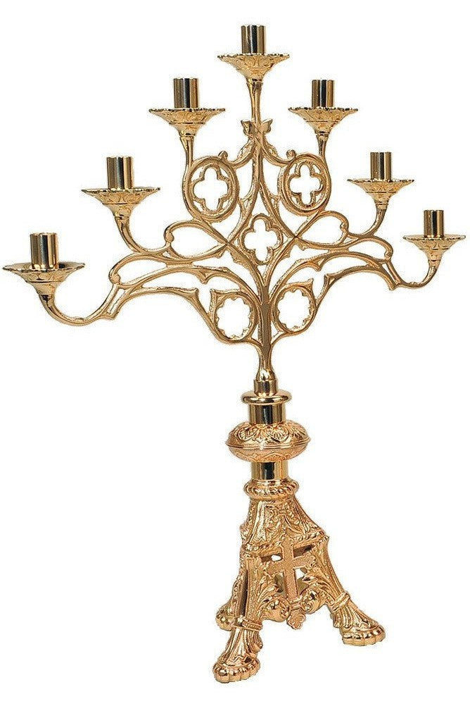 Candelabra - QF81ACL30-Church Life-Empire Bronze-3 Lite Combination-Michigan Church Supply