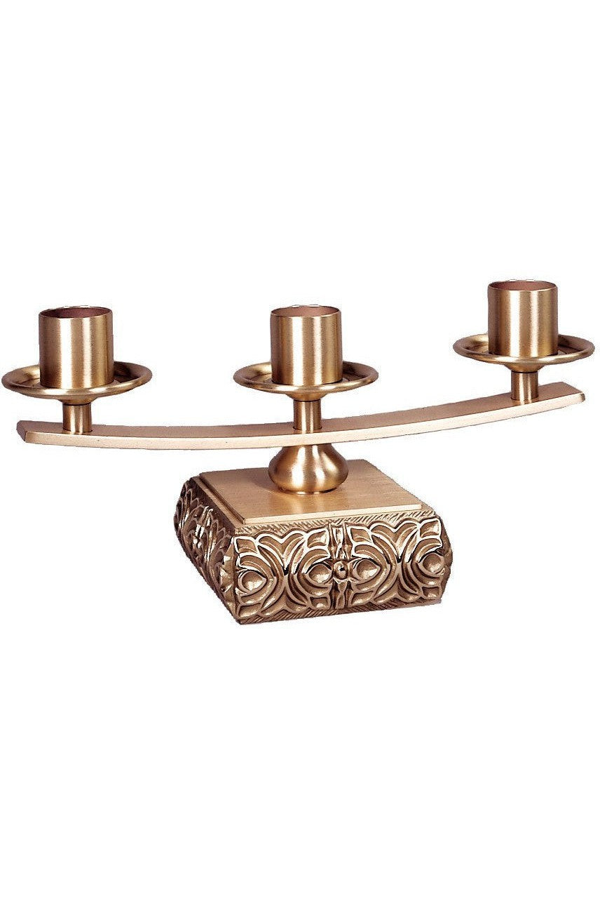 Candelabra - QF97ACL25-Church Life-Empire Bronze-3 Lite-Combination-Michigan Church Supply