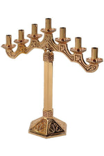 Candelabra - QF99ACL42-Church Life-Empire Bronze-3 Lite-Satin-Michigan Church Supply