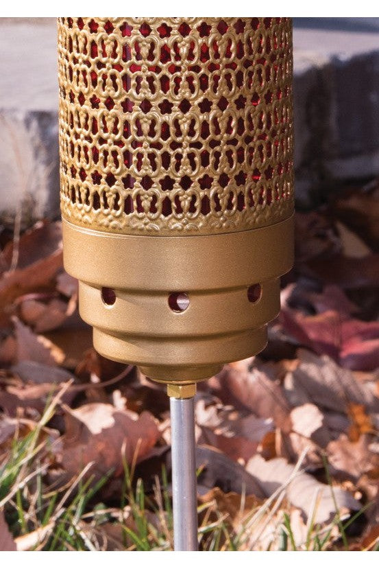 Candle Cemetary Lamp - EG9766PC-Inspirational Gifts-Alviti-Gold and Red-Michigan Church Supply