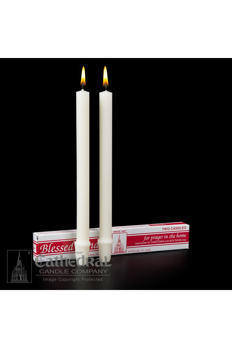 Candlemas Candles-Church Life-Cathedral Candle-25/32" x 10-1/4" (SFE) - 51% Beeswax - GG81301601-Michigan Church Supply