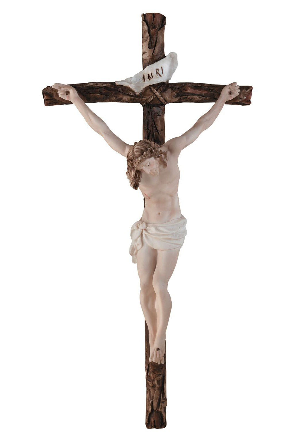 Capodimonte Crucifix 16" - ZWAD30-Inspirational Gifts-Goldscheider of Vienna-Michigan Church Supply