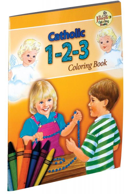 Catholic 1-2-3 Coloring Book - GF674-Inspirational Gifts-Catholic Book Publishing Corp-Michigan Church Supply