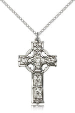 Celtic Cross Medal - FN5439-Jewelry-Bliss Mfg-Sterling Silver-Michigan Church Supply