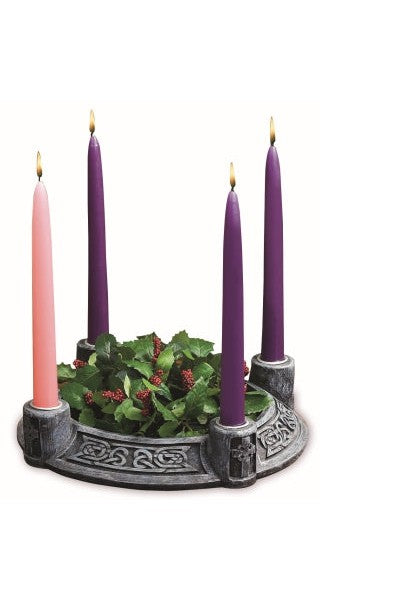 Celtic Knot Advent Wreath set - GEAD136-Inspirational Gifts-Cathedral Art Medal and CA Gifts-Michigan Church Supply