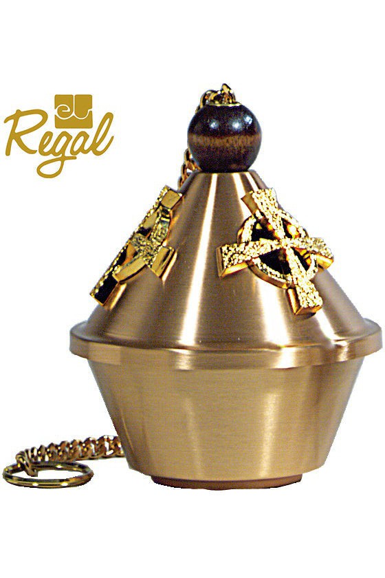 Censer - QF25CEN16-Church Life-Empire Bronze-Censer & Boat High Polish-Michigan Church Supply