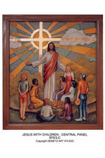 Central Panel Jesus with Children - HD9703C-Church Life-Demetz-Michigan Church Supply