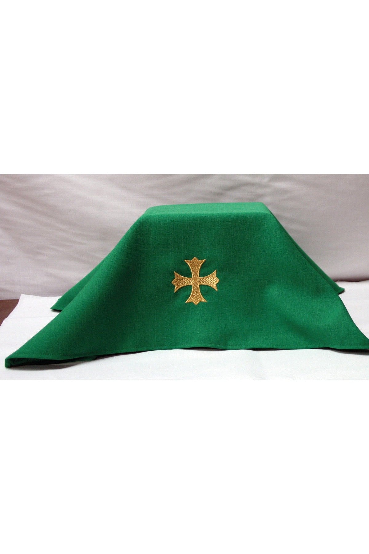 Chalice Veil in Various Colors - Plain or with Cross-Church Life-Beau Veste-Pure White-Include Gold Cross - SL47X-Michigan Church Supply